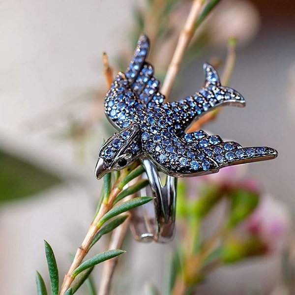 кольцо птичка от санлайт в подарок